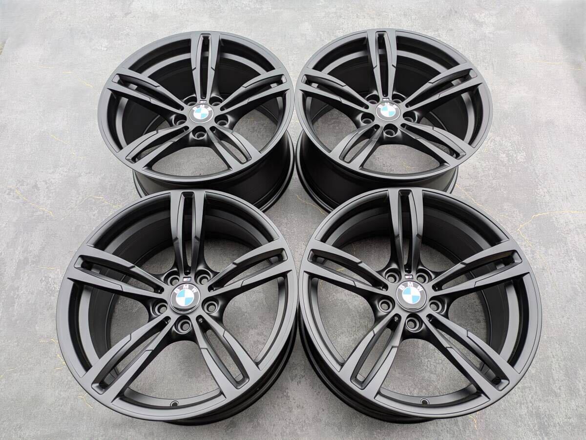 BMW F82 M4 Mスポーツ ダブルスポーク スタイリング 437M 鍛造 純正 19インチ 9J +29 / 10J +40 PCD120 サテンブラック 4本