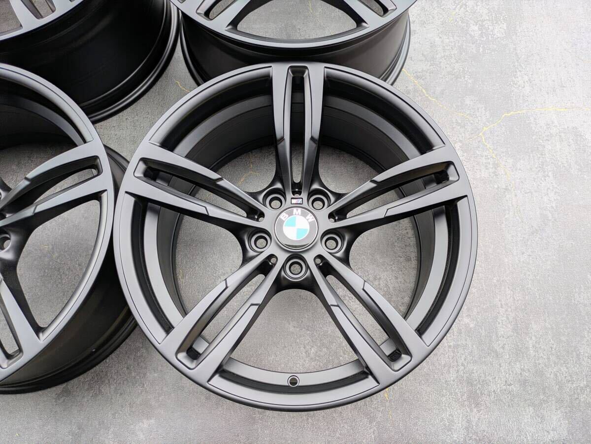 BMW F82 M4 Mスポーツ ダブルスポーク スタイリング 437M 鍛造 純正 19インチ 9J +29 / 10J +40 PCD120 サテンブラック 4本