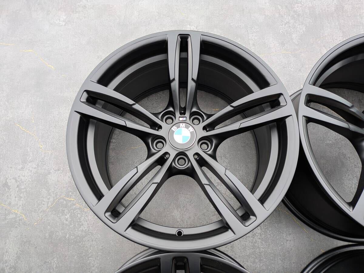 BMW F82 M4 Mスポーツ ダブルスポーク スタイリング 437M 鍛造 純正 19インチ 9J +29 / 10J +40 PCD120 サテンブラック 4本