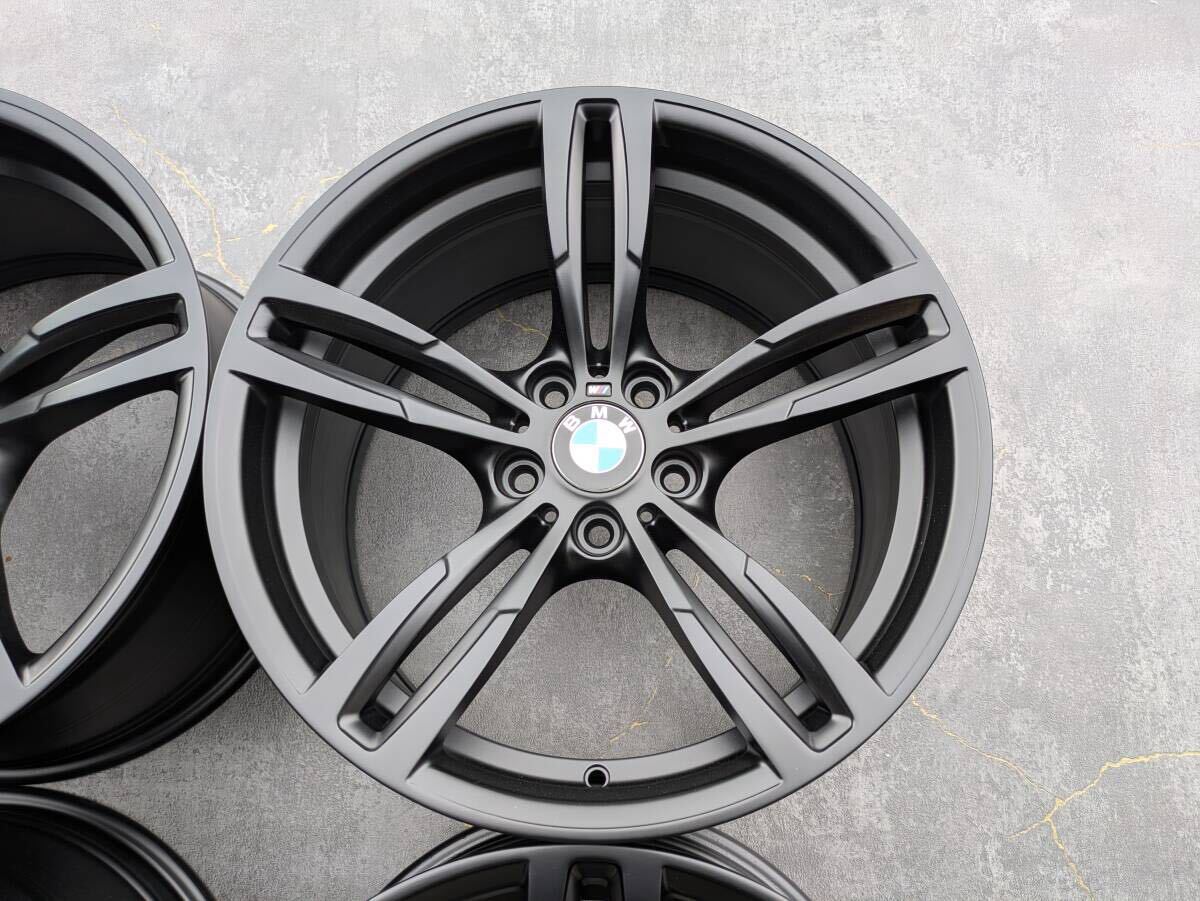 BMW F82 M4 Mスポーツ ダブルスポーク スタイリング 437M 鍛造 純正 19インチ 9J +29 / 10J +40 PCD120 サテンブラック 4本