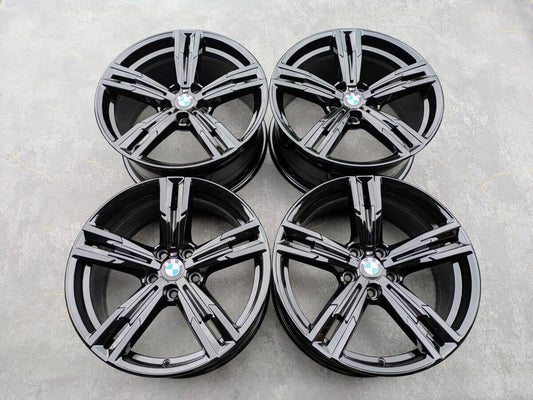 BMW G20 G21 3シリーズ Mスポーツ ダブルスポーク スタイリング848M 純正 18インチ 7.5J +25 / 8.5J +40 PCD112 グロスブラック 4本