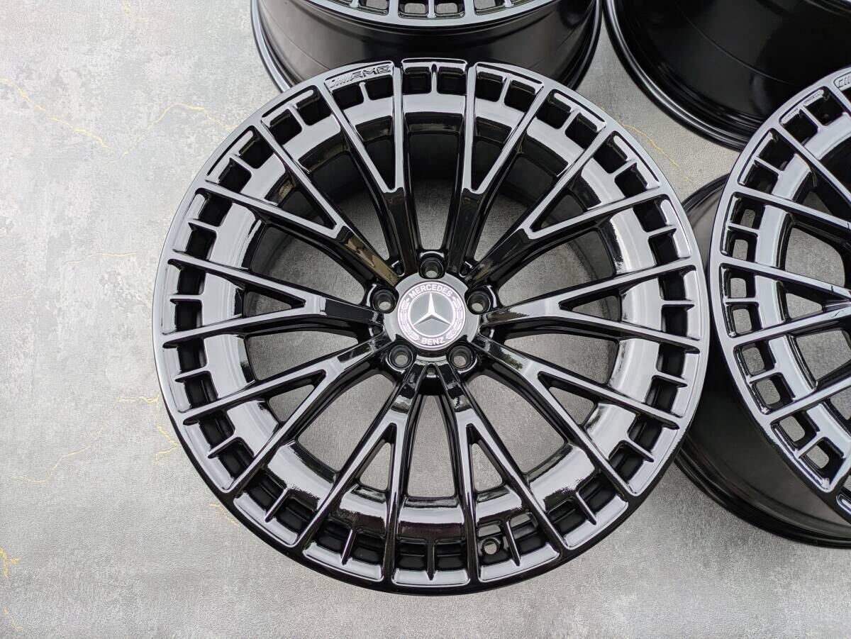 メルセデスベンツ AMG C236 CLE53 純正 20インチ 9.5J +19 / 11J +24 PCD112 グロスブラック 4本