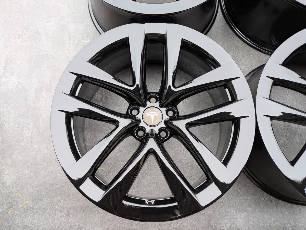 TESLA MODEL S テスラ モデルS 純正 21インチ 9.5J +40 / 10.5J +45 PCD120 グロスブラック 4本