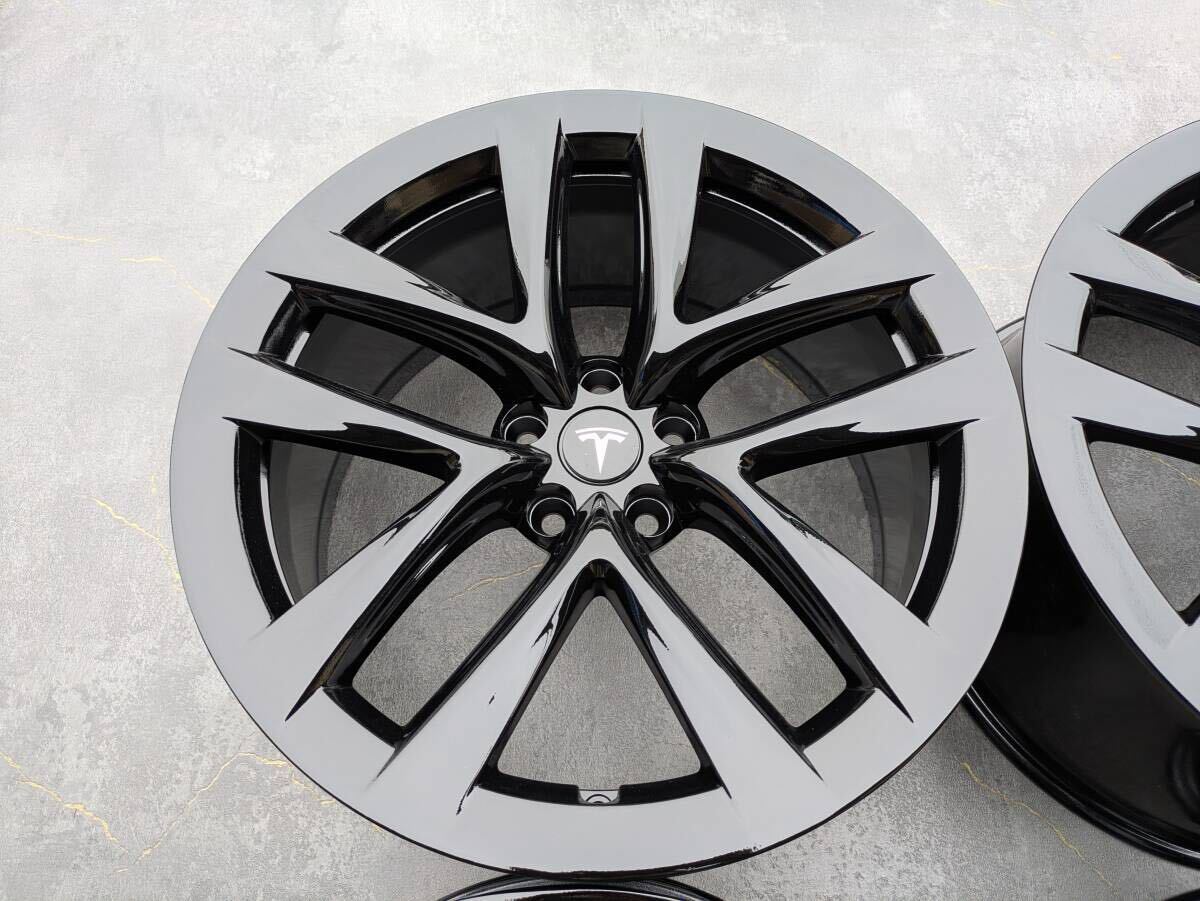TESLA MODEL S テスラ モデルS 純正 21インチ 9.5J +40 / 10.5J +45 PCD120 グロスブラック 4本