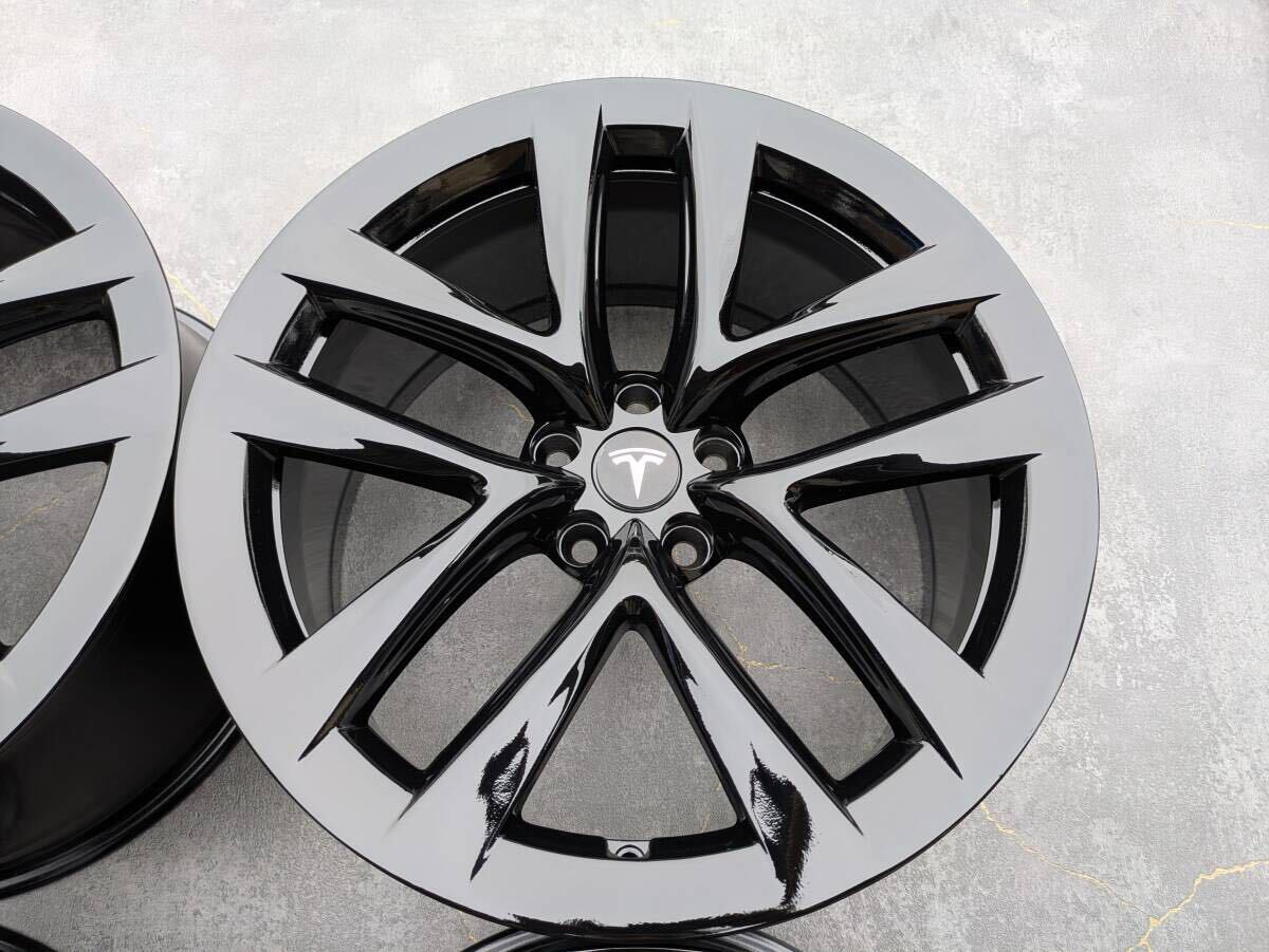 TESLA MODEL S テスラ モデルS 純正 21インチ 9.5J +40 / 10.5J +45 PCD120 グロスブラック 4本