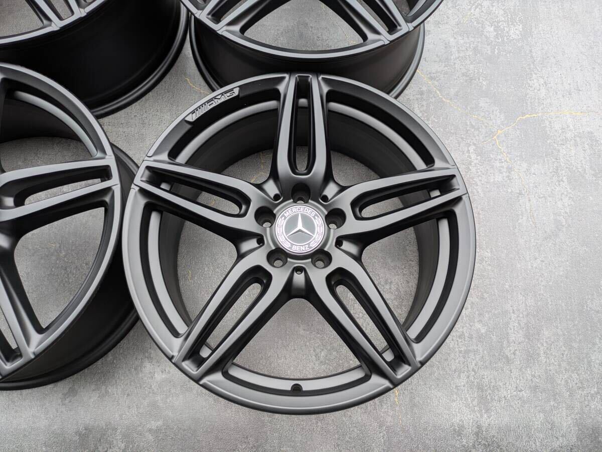 メルセデスベンツ AMG W213 Eクラス 純正 19インチ 8J +43 / 9J +49 PCD112 サテンブラック 4本