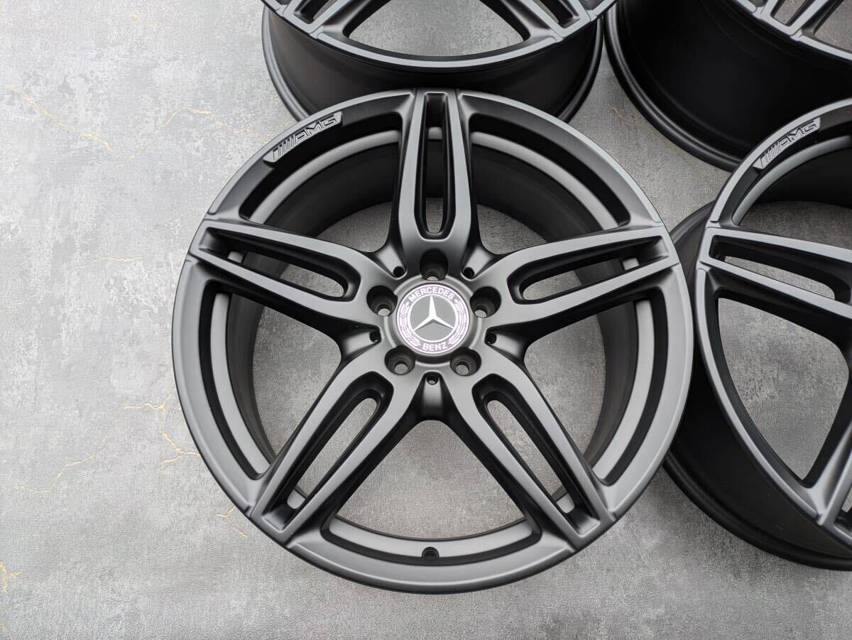 メルセデスベンツ AMG W213 Eクラス 純正 19インチ 8J +43 / 9J +49 PCD112 サテンブラック 4本