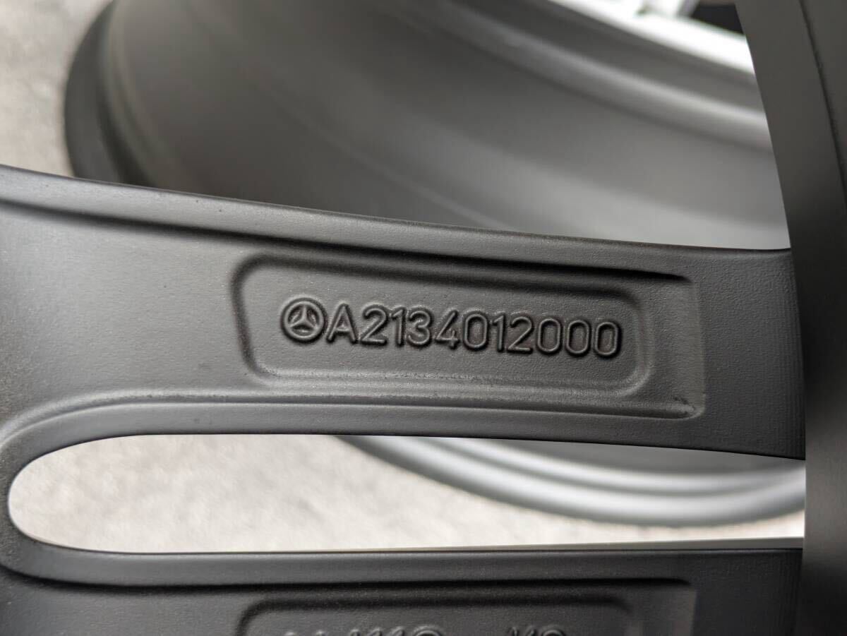 メルセデスベンツ AMG W213 Eクラス 純正 19インチ 8J +43 / 9J +49 PCD112 サテンブラック 4本