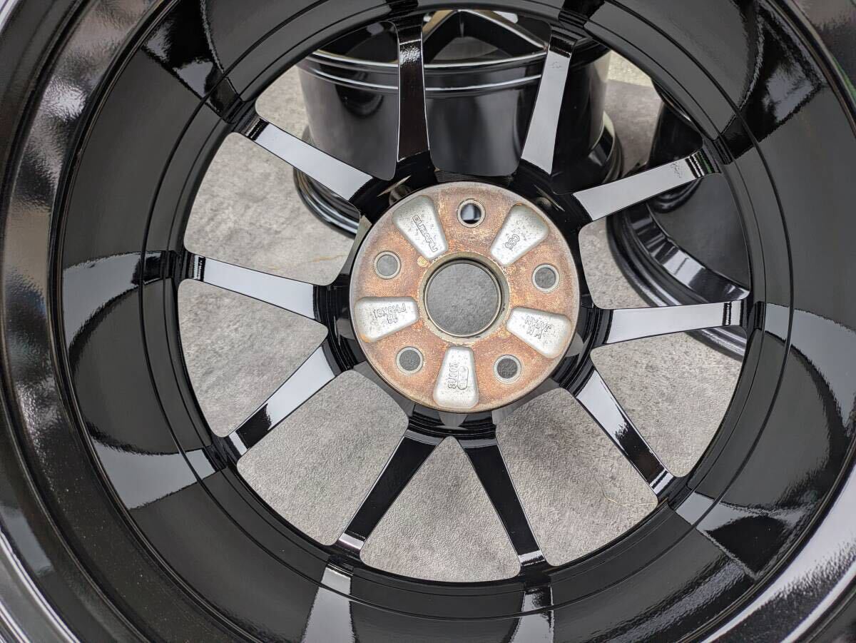 スバル WRX STI VAB タイプS BBS製 鍛造 純正 18インチ 8.5J +55 PCD114.3 グロスブラック 4本