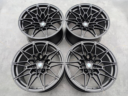BMW G80 G82 M3 M4 ダブルスポーク スタイリング 826M 鍛造 純正 19インチ 9.5J +20 / 20インチ 10.5J +20 PCD112 サテンブラック 4本