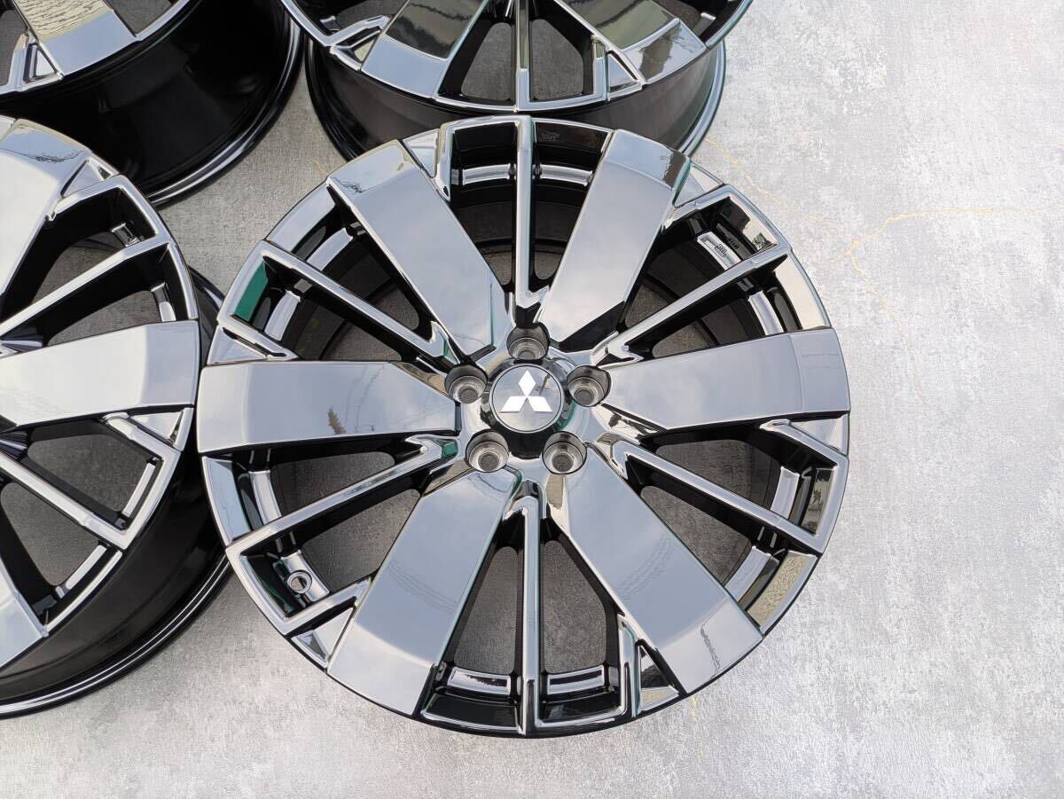ミツビシ アウトランダー PHEV GN0W 純正 20インチ 8J +35 PCD114.3 グロスブラック 4本
