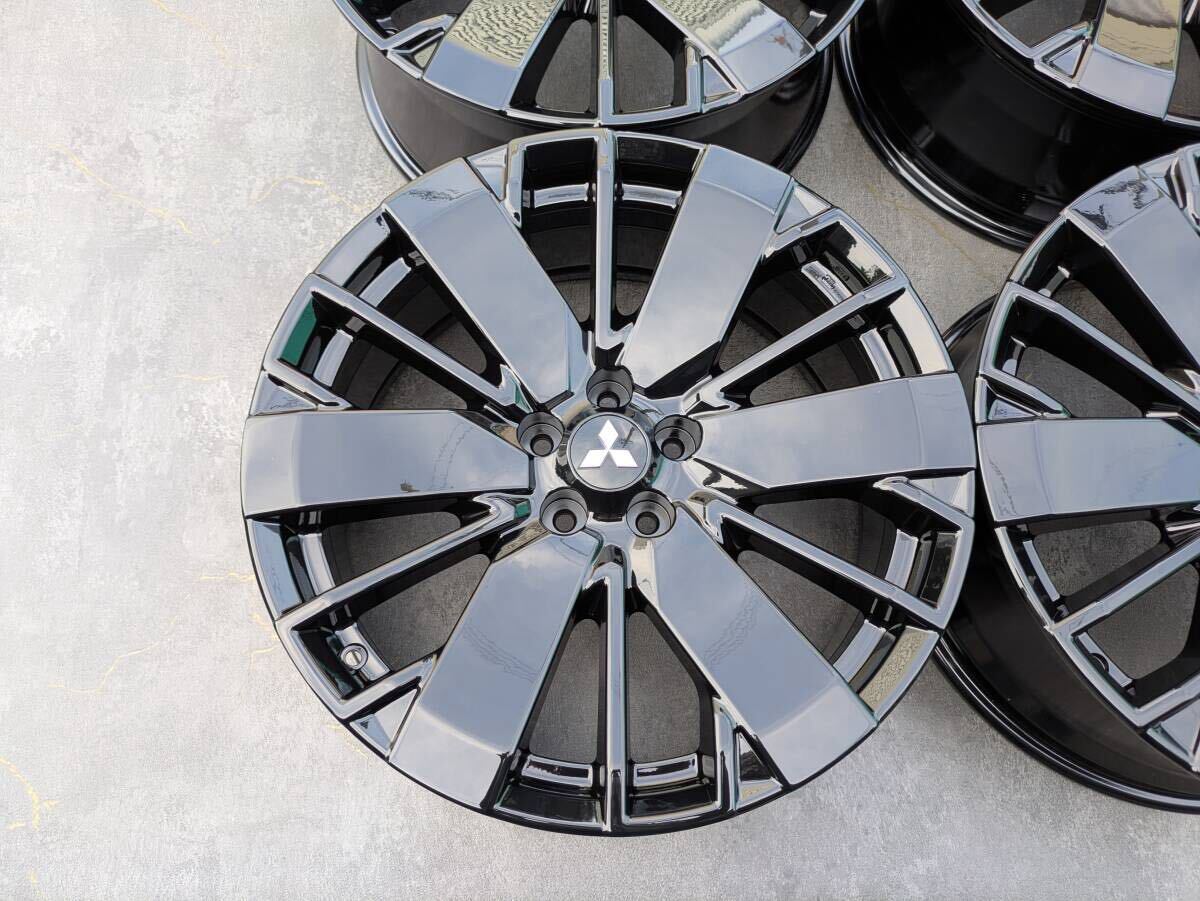 ミツビシ アウトランダー PHEV GN0W 純正 20インチ 8J +35 PCD114.3 グロスブラック 4本
