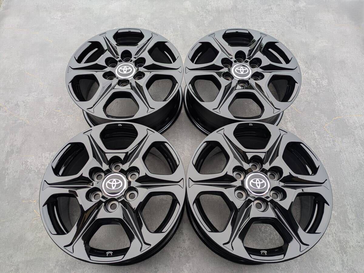 トヨタ ランドクルーザー ランクル 300 GRスポーツ 純正 18インチ 7.5J +60 PCD139.7 グロスブラック 4本
