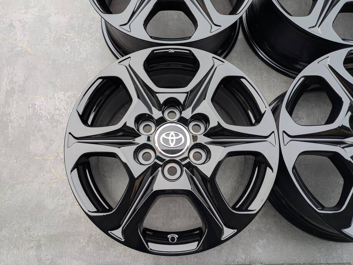トヨタ ランドクルーザー ランクル 300 GRスポーツ 純正 18インチ 7.5J +60 PCD139.7 グロスブラック 4本