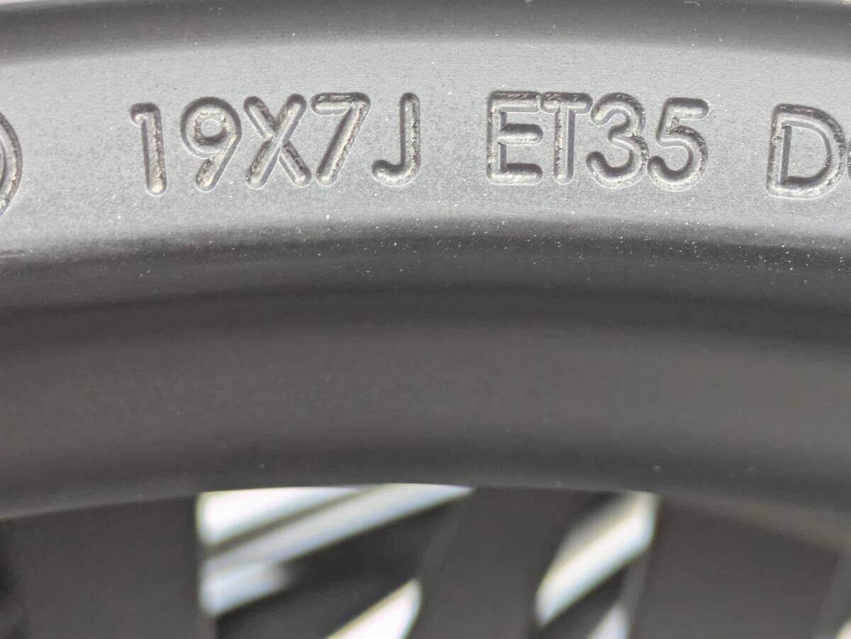 レクサス LM500h 鍛造 純正 19インチ 7J +35 PCD120 サテンブラック 4本