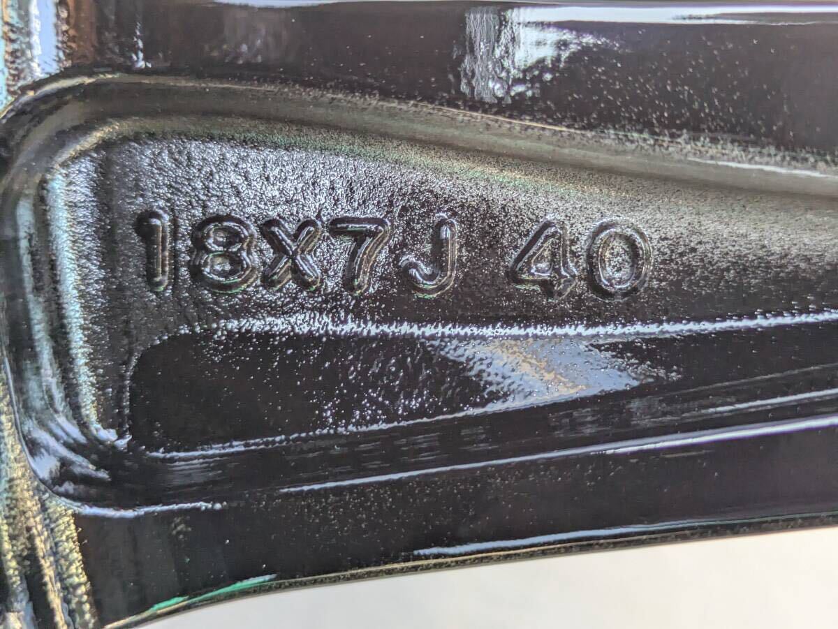 トヨタ 40系 アルファード 純正 18インチ 7J +40 PCD120 グロスブラック 4本