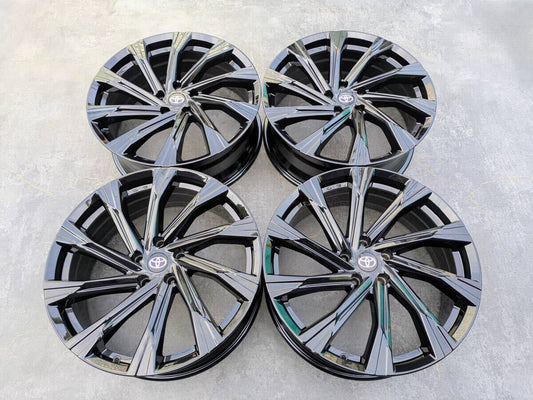 トヨタ 80系 ハリアー TRD GR PARTS ENKEI製 純正OP 20インチ 7.5J +36 PCD114.3 グロスブラック 4本