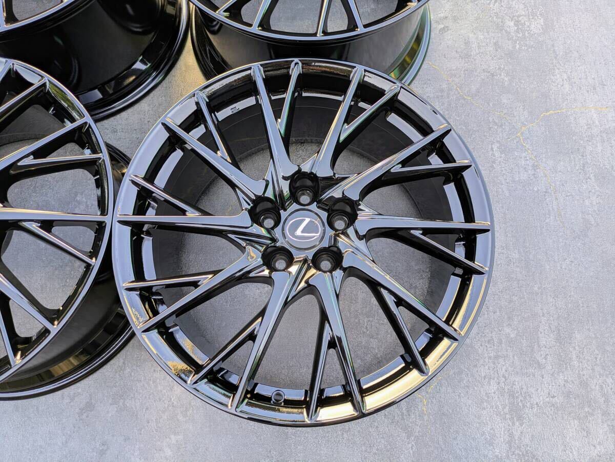 レクサス RCF RC-F BBS製 鍛造 後期 純正OP 19インチ 9J +50 / 10J +41 PCD114.3 グロスブラック 4本 ハブボルト