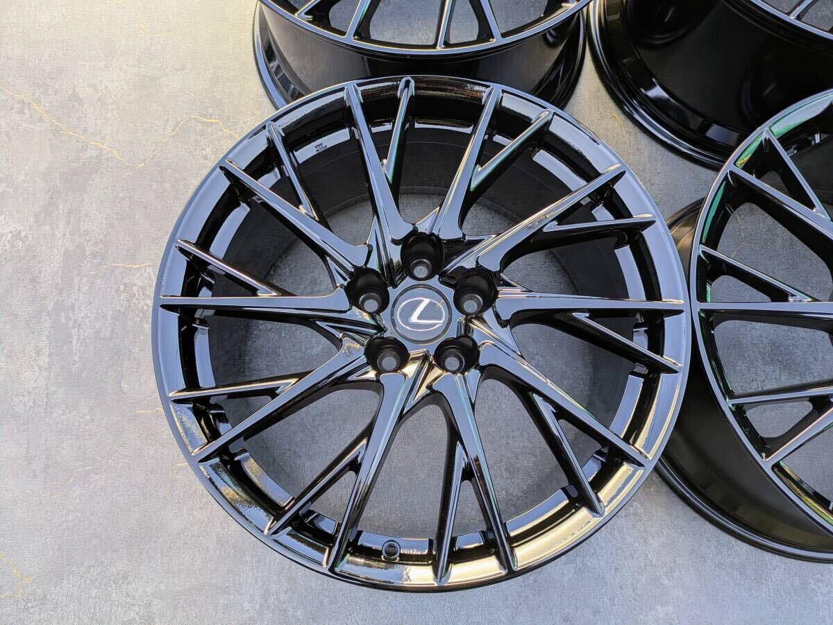 レクサス RCF RC-F BBS製 鍛造 後期 純正OP 19インチ 9J +50 / 10J +41 PCD114.3 グロスブラック 4本 ハブボルト