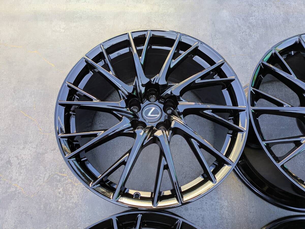 レクサス RCF RC-F BBS製 鍛造 後期 純正OP 19インチ 9J +50 / 10J +41 PCD114.3 グロスブラック 4本 ハブボルト