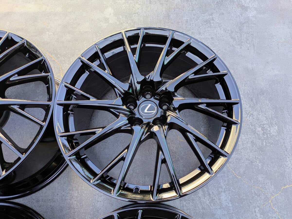 レクサス RCF RC-F BBS製 鍛造 後期 純正OP 19インチ 9J +50 / 10J +41 PCD114.3 グロスブラック 4本 ハブボルト
