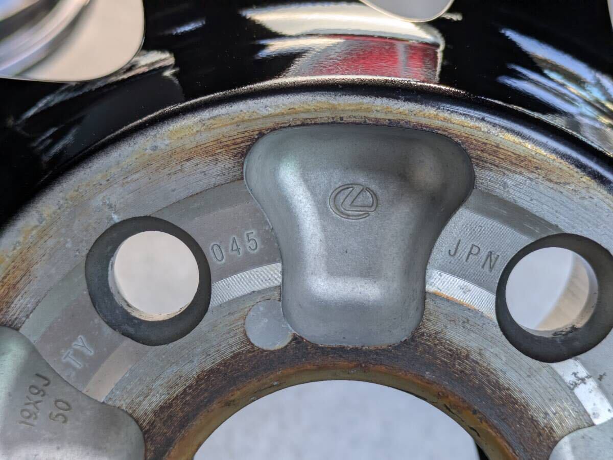レクサス RCF RC-F BBS製 鍛造 後期 純正OP 19インチ 9J +50 / 10J +41 PCD114.3 グロスブラック 4本 ハブボルト
