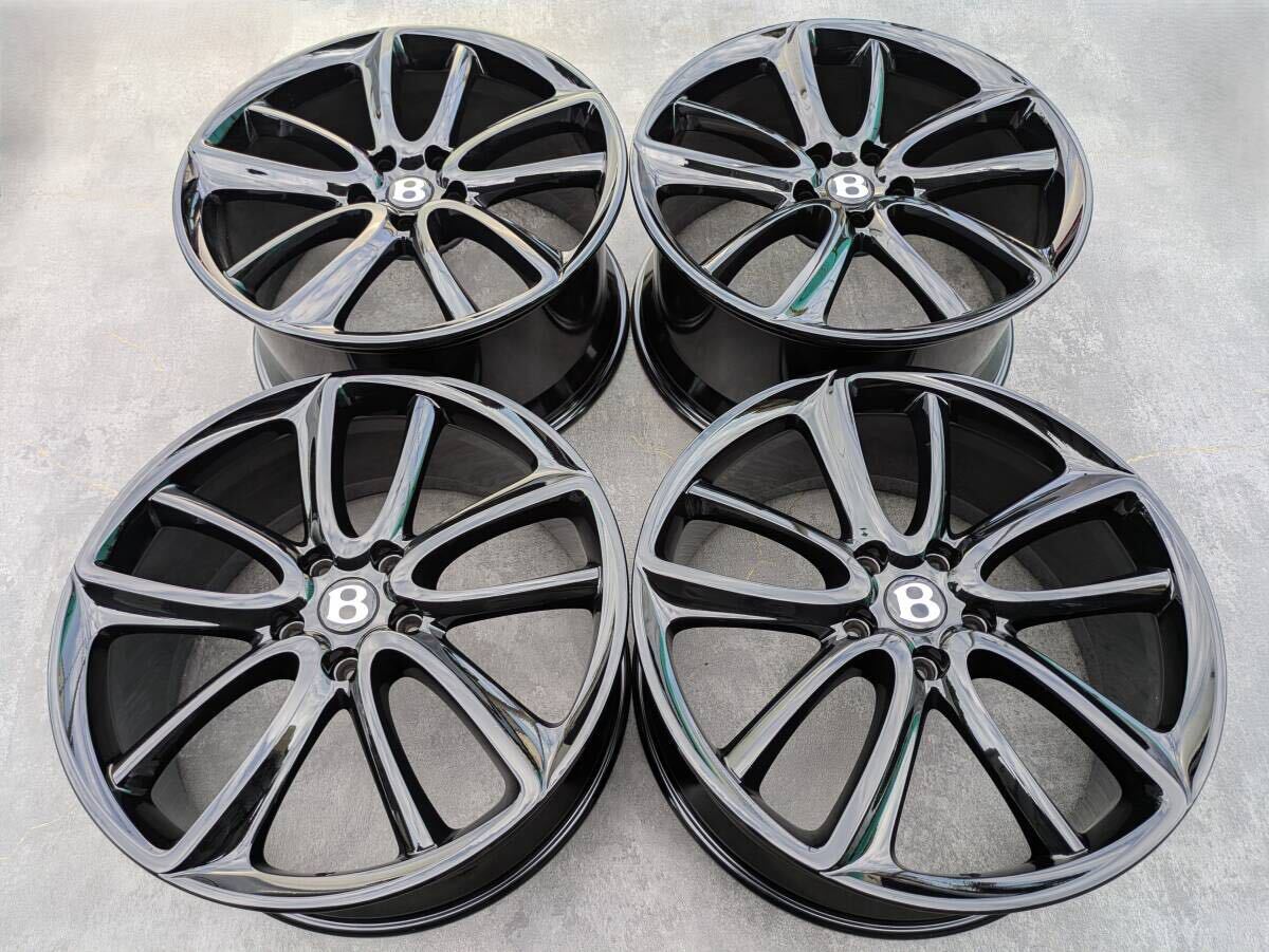 ベントレー コンチネンタル GT BBS製 鍛造 純正 22インチ 9.5J +71 / 11J +62 PCD130 グロスブラック 4本