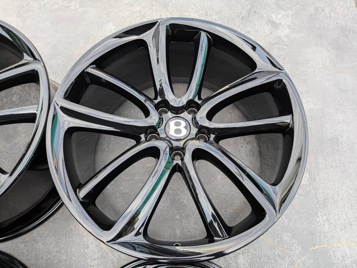ベントレー コンチネンタル GT BBS製 鍛造 純正 22インチ 9.5J +71 / 11J +62 PCD130 グロスブラック 4本