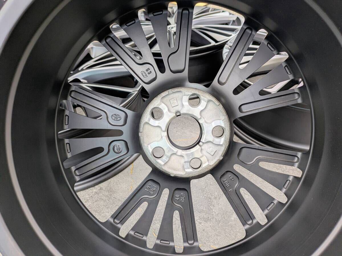 トヨタ 60系 プリウス 純正 19インチ 6.5J +40 PCD114.3 サテンブラック 4本