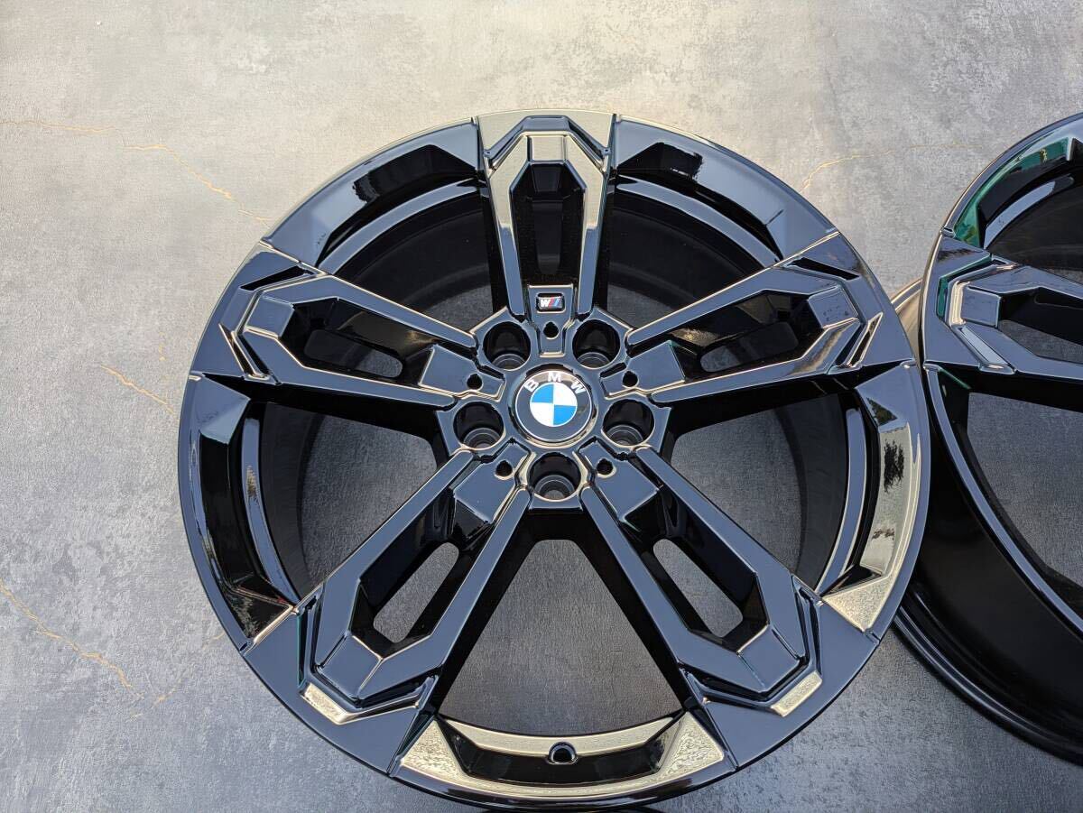 BMW iX1 Mスポーツ ダブルスポーク スタイリング 871M 純正 19インチ 8J +46 PCD112 グロスブラック 4本