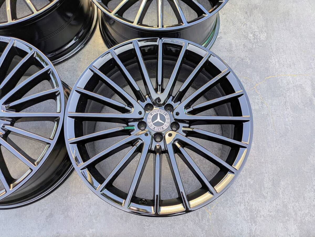 メルセデスベンツ AMG W223 Sクラス 純正 21インチ 9J +34 / 10J +48 PCD112 グロスブラック 4本