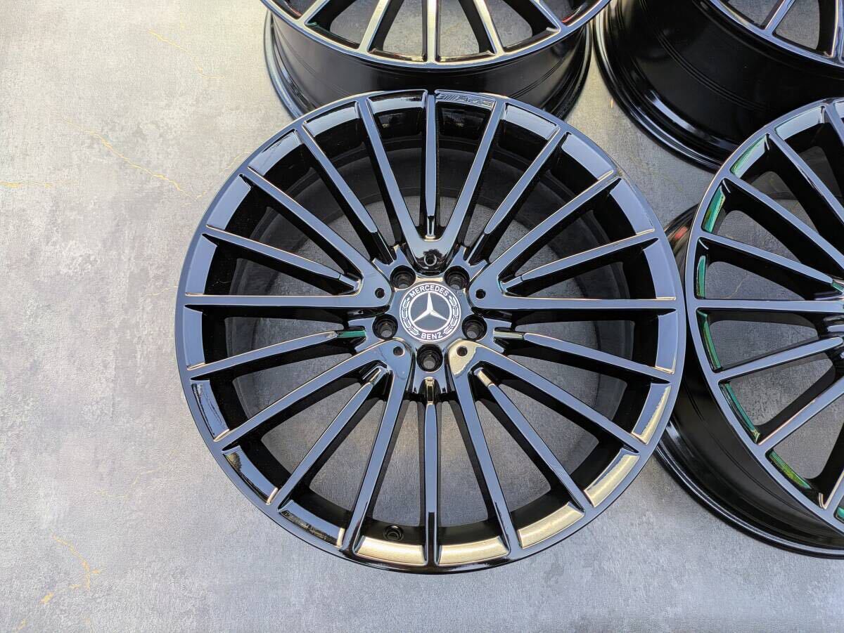 メルセデスベンツ AMG W223 Sクラス 純正 21インチ 9J +34 / 10J +48 PCD112 グロスブラック 4本