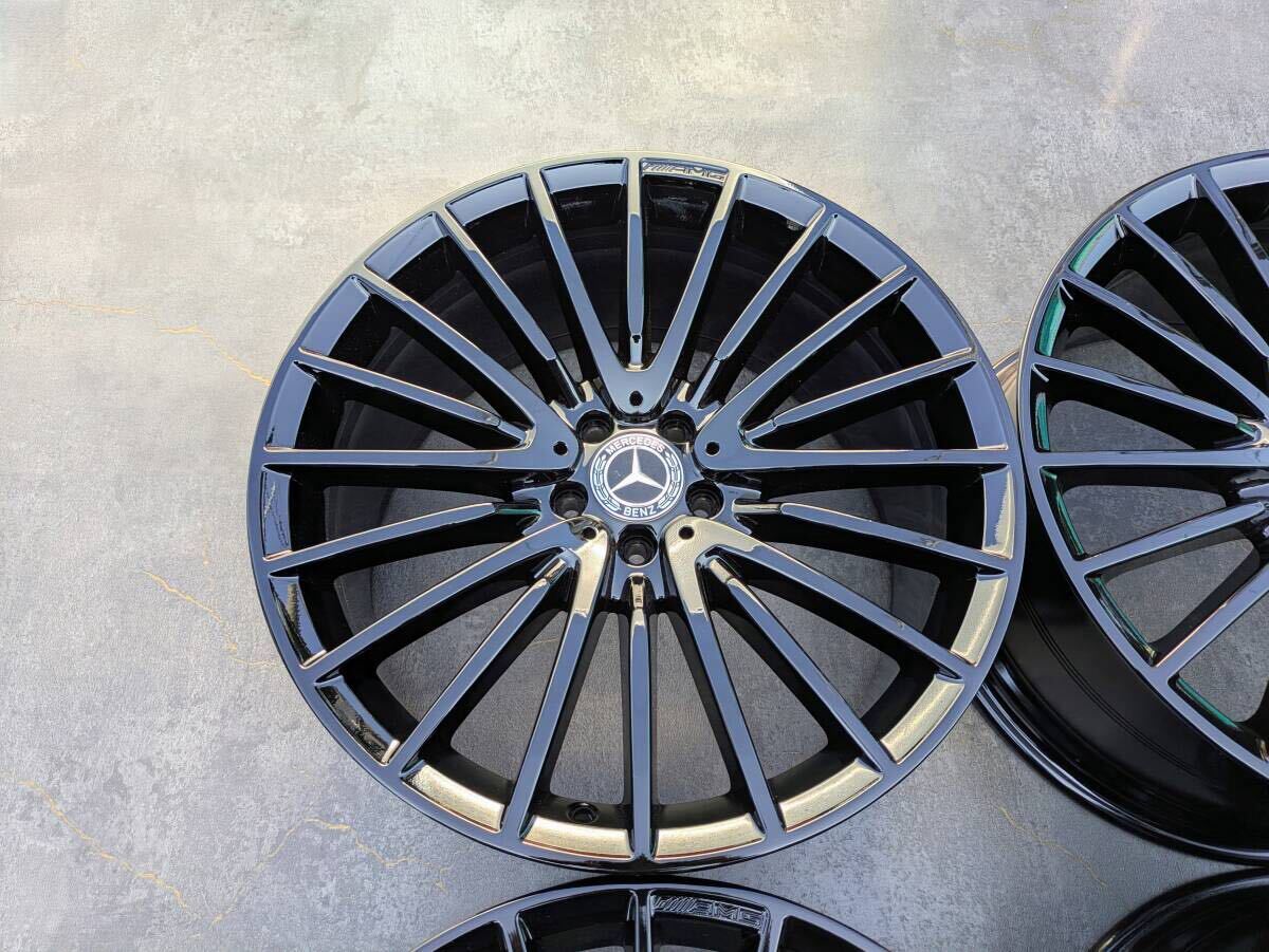 メルセデスベンツ AMG W223 Sクラス 純正 21インチ 9J +34 / 10J +48 PCD112 グロスブラック 4本