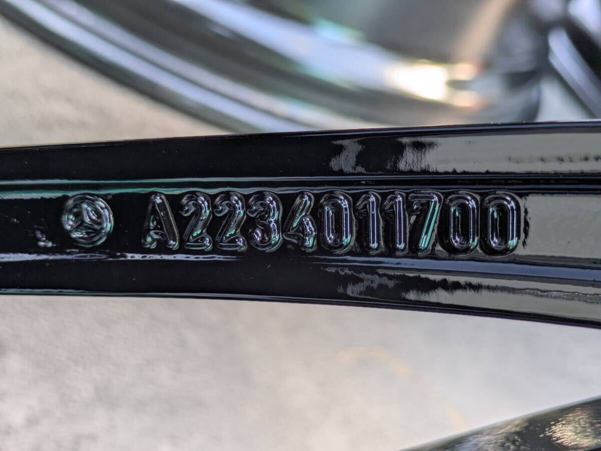 メルセデスベンツ AMG W223 Sクラス 純正 21インチ 9J +34 / 10J +48 PCD112 グロスブラック 4本