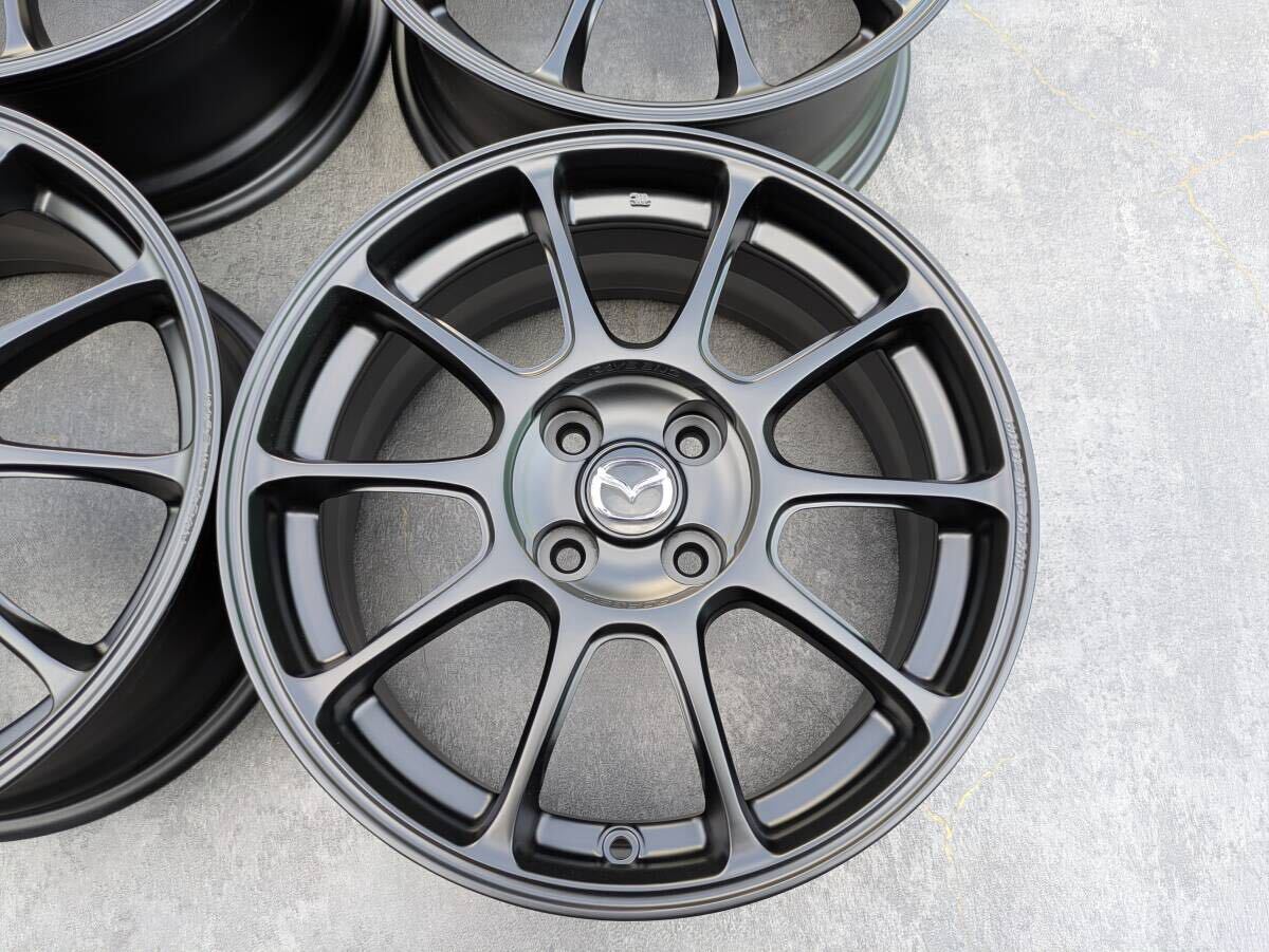 マツダ ND ロードスター レイズ ZE40 鍛造 純正OP 16インチ 7J +45 PCD100 サテンブラック 4本