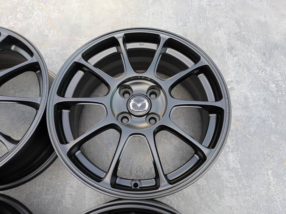 マツダ ND ロードスター レイズ ZE40 鍛造 純正OP 16インチ 7J +45 PCD100 サテンブラック 4本