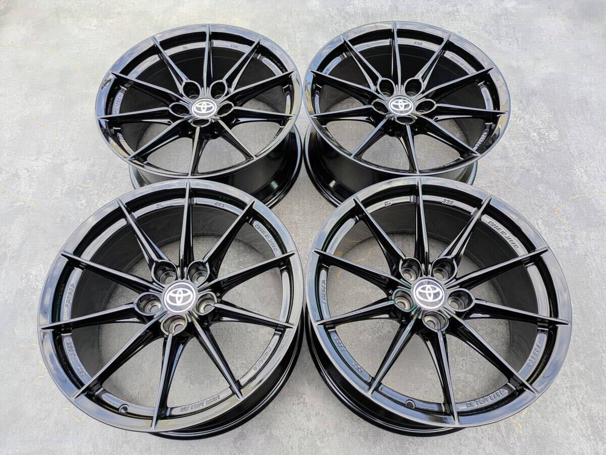 トヨタ GR カローラ BBS製 鍛造 純正 18インチ 8.5J +30 PCD114.3 グロスブラック 4本