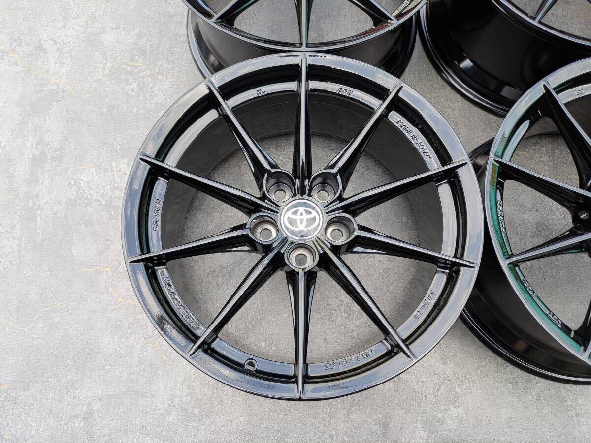 トヨタ GR カローラ BBS製 鍛造 純正 18インチ 8.5J +30 PCD114.3 グロスブラック 4本