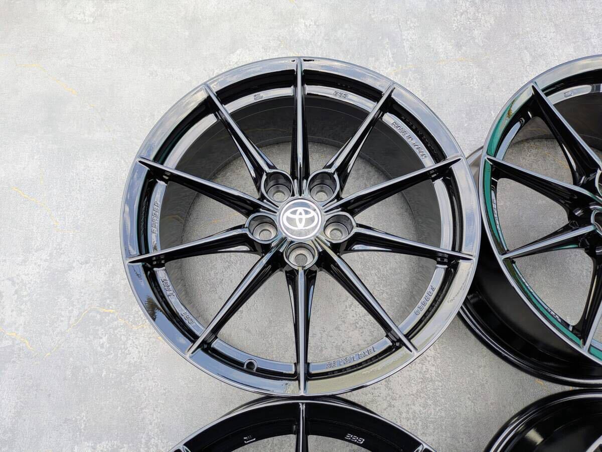 トヨタ GR カローラ BBS製 鍛造 純正 18インチ 8.5J +30 PCD114.3 グロスブラック 4本