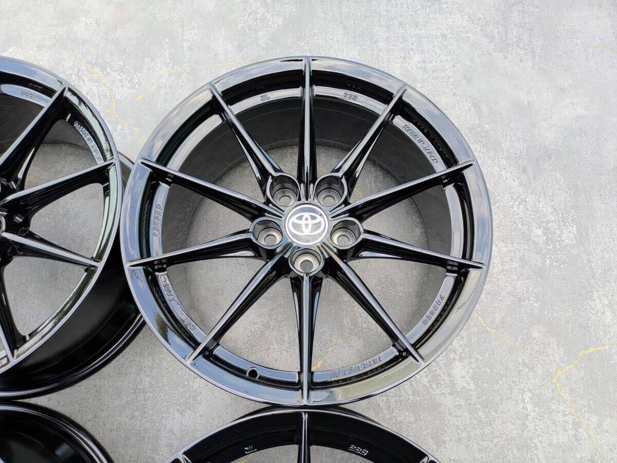 トヨタ GR カローラ BBS製 鍛造 純正 18インチ 8.5J +30 PCD114.3 グロスブラック 4本