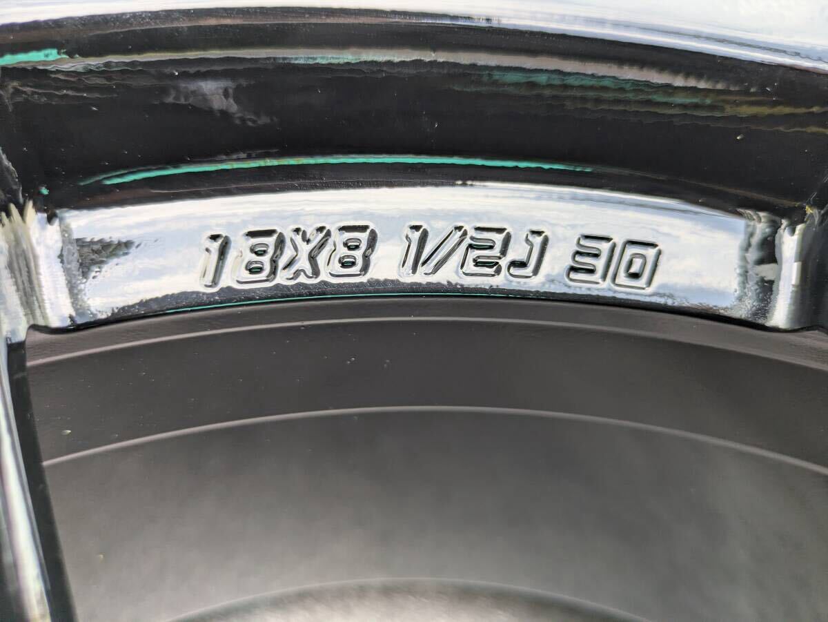 トヨタ GR カローラ BBS製 鍛造 純正 18インチ 8.5J +30 PCD114.3 グロスブラック 4本