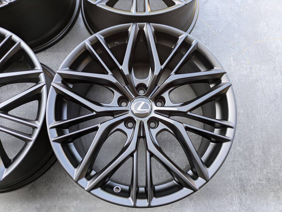 レクサス IS500 Fスポーツ パフォーマンス エンケイ製 純正 19インチ 8.5J +45 / 9.5J +60 PCD114.3 サテンブラック 4本