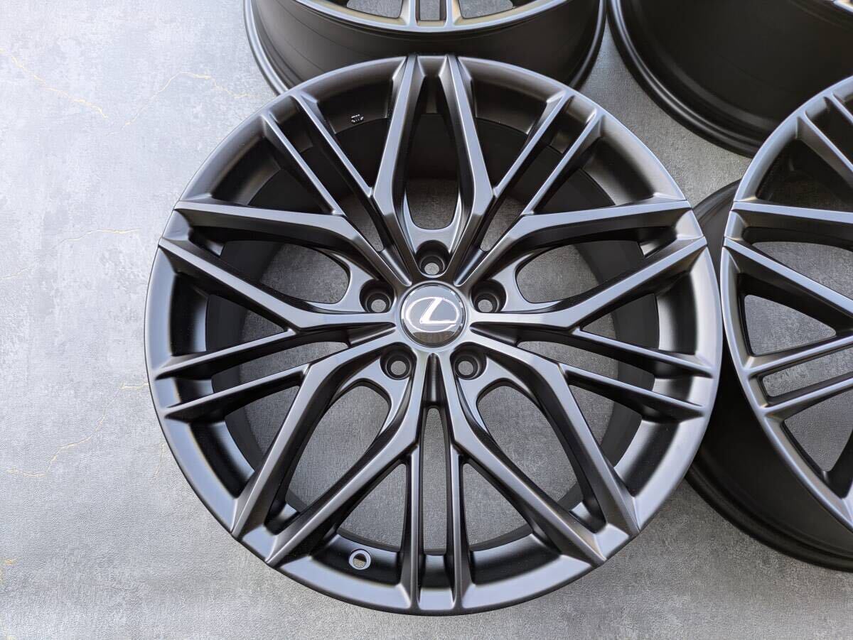 レクサス IS500 Fスポーツ パフォーマンス エンケイ製 純正 19インチ 8.5J +45 / 9.5J +60 PCD114.3 サテンブラック 4本