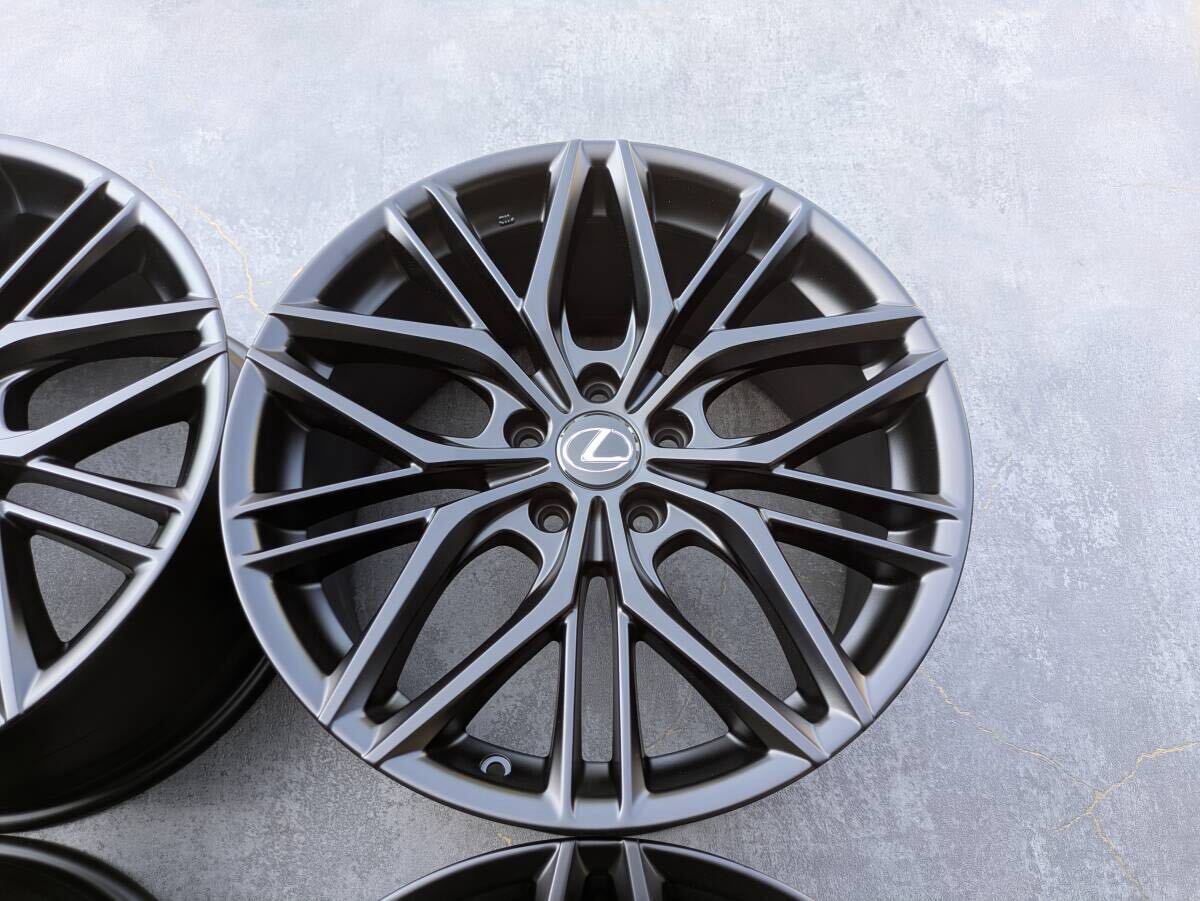 レクサス IS500 Fスポーツ パフォーマンス エンケイ製 純正 19インチ 8.5J +45 / 9.5J +60 PCD114.3 サテンブラック 4本
