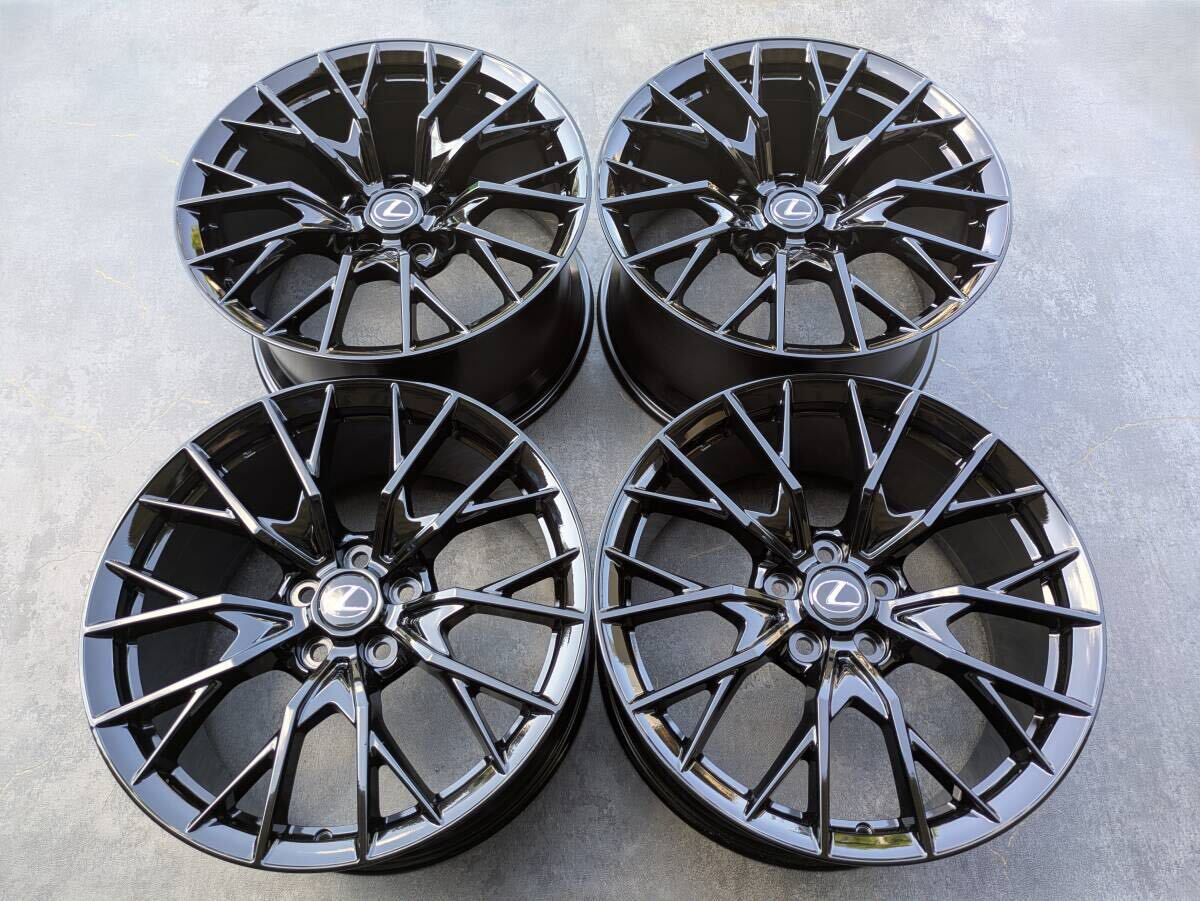 レクサス GSF GS-F BBS製 鍛造 純正OP 19インチ 9J +50 / 10J +41 PCD114.3 グロスブラック 4本