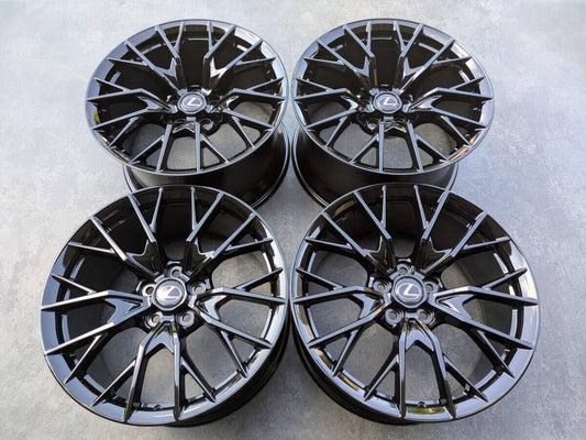 レクサス GSF GS-F BBS製 鍛造 純正OP 19インチ 9J +50 / 10J +41 PCD114.3 グロスブラック 4本