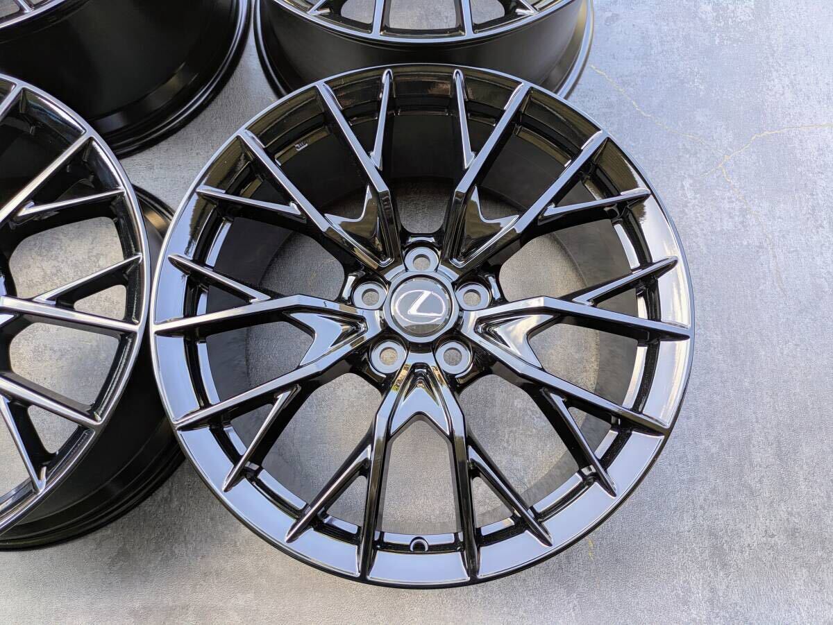 レクサス GSF GS-F BBS製 鍛造 純正OP 19インチ 9J +50 / 10J +41 PCD114.3 グロスブラック 4本
