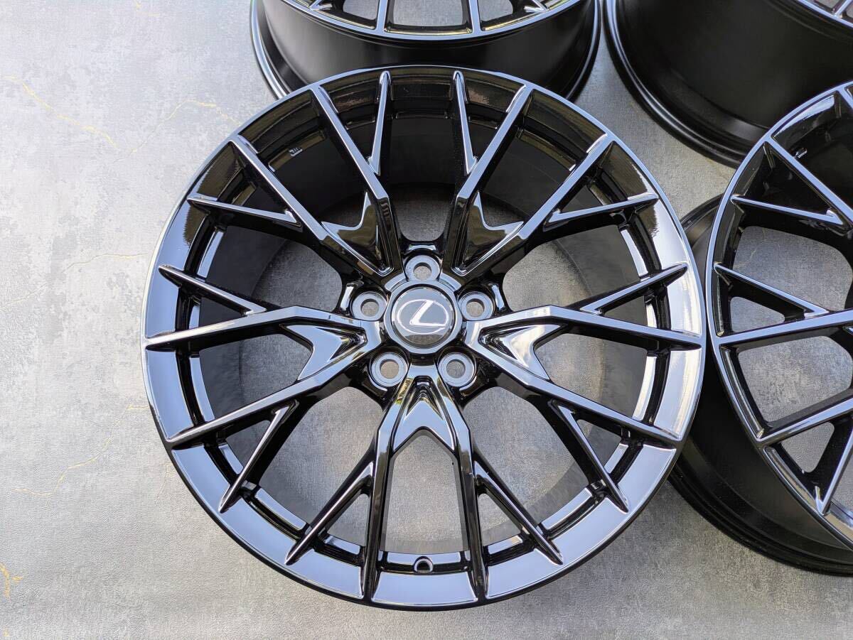 レクサス GSF GS-F BBS製 鍛造 純正OP 19インチ 9J +50 / 10J +41 PCD114.3 グロスブラック 4本