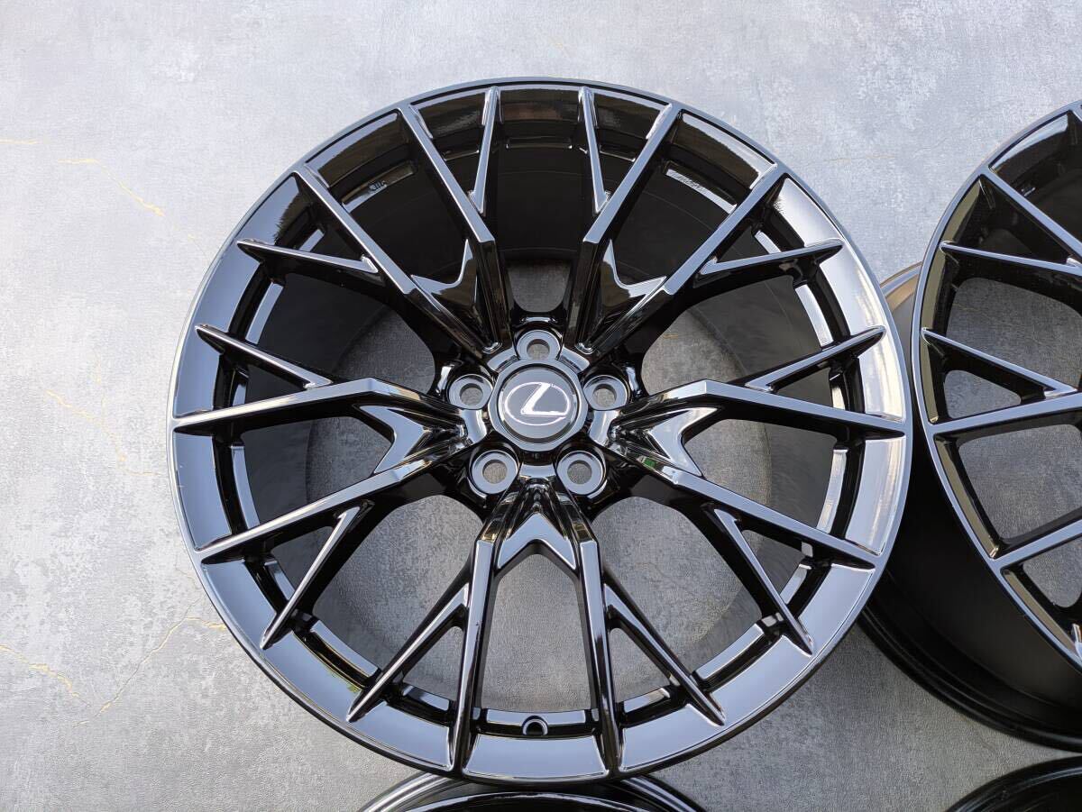 レクサス GSF GS-F BBS製 鍛造 純正OP 19インチ 9J +50 / 10J +41 PCD114.3 グロスブラック 4本