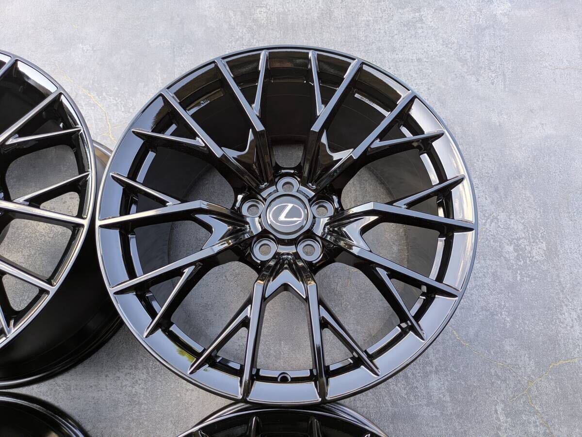 レクサス GSF GS-F BBS製 鍛造 純正OP 19インチ 9J +50 / 10J +41 PCD114.3 グロスブラック 4本
